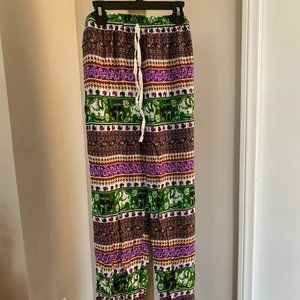 Multicolor casual pants